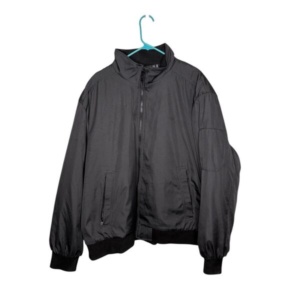 NWOT Calvin Klein Rip Stop Black Bomber Jacket Water/Wind Resistant Mens Sz XXL - Picture 1 of 5